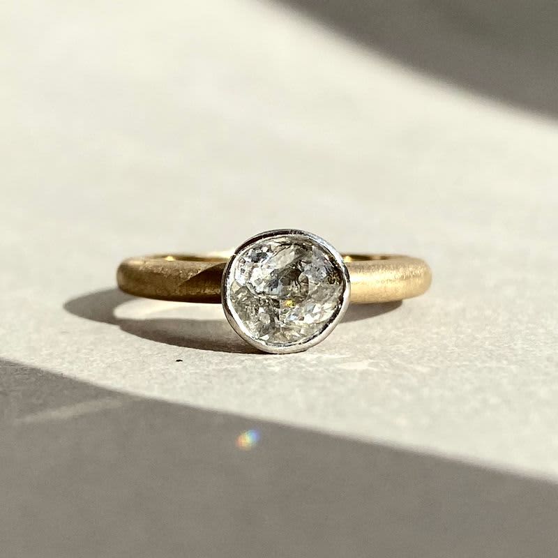 Gold Old Cut Diamond Ring jmifpc