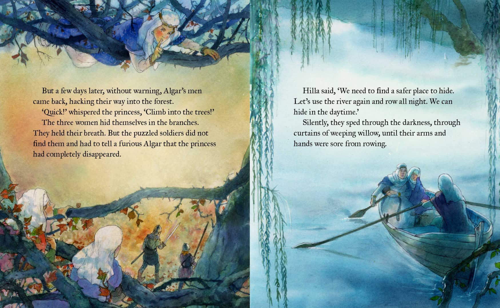 The Princess who Hid in a Tree Page Spreads