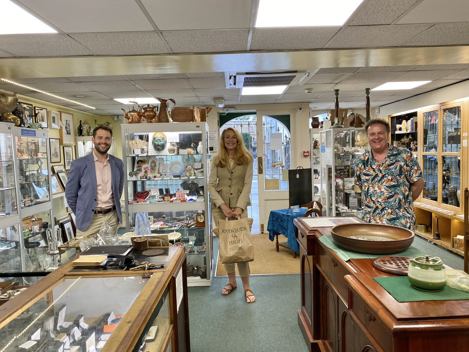 BBC Antiques road trip with Jerry Hall 27th July 2021