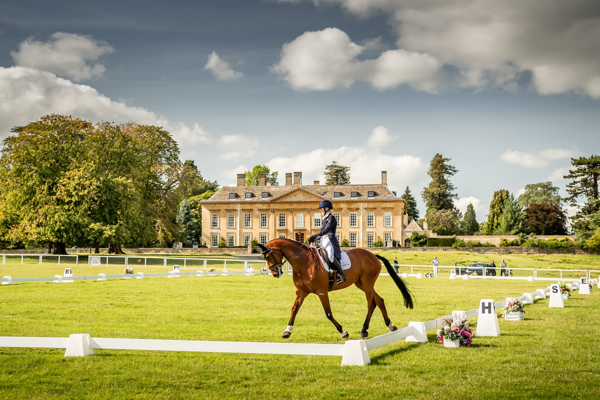 Dressage in front of Cornbury House