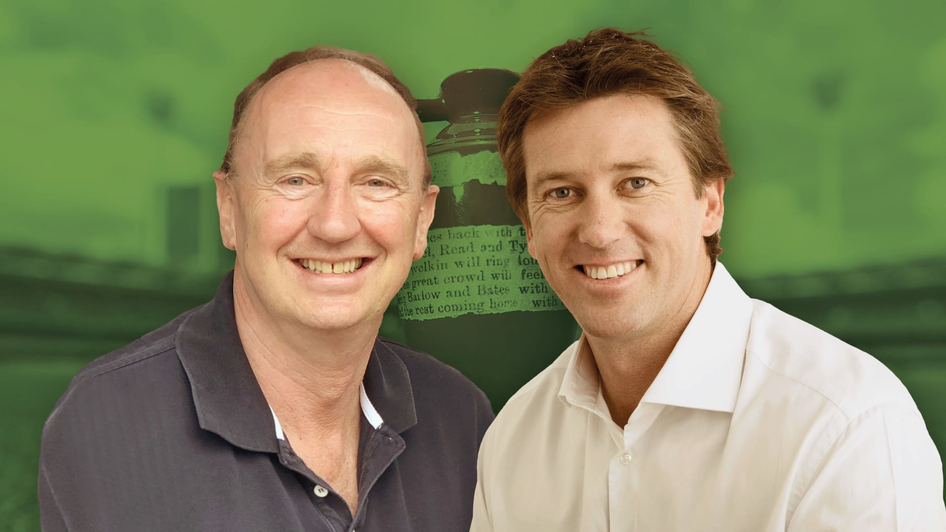 Jonathan Agnew and Glenn McGrath