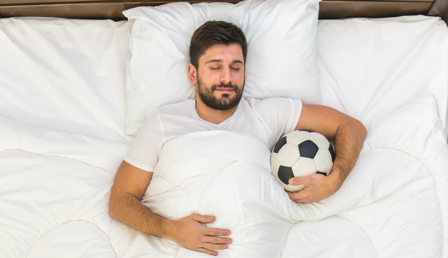 Red Card For Romance Man In Bed With Football