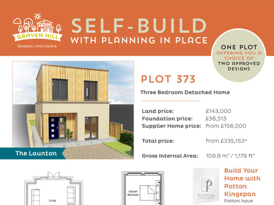 Graven Hill Self Build plot information