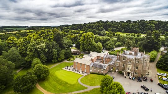 Donnington Grove Country Club Weddings aerial view