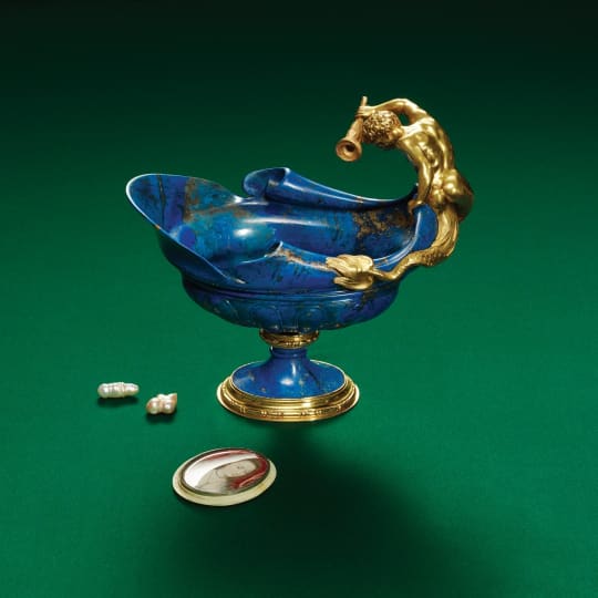 EWER 1600 1610. Gold and lapis lazuli Prague