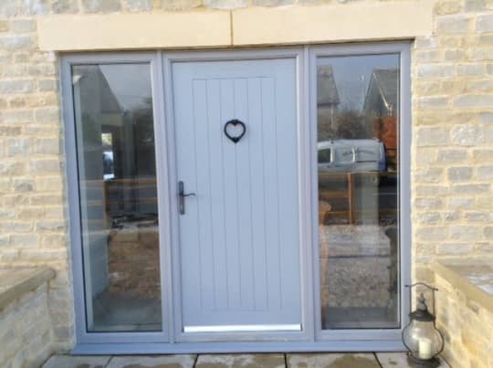 Tropiglaze Grey Door with Windows