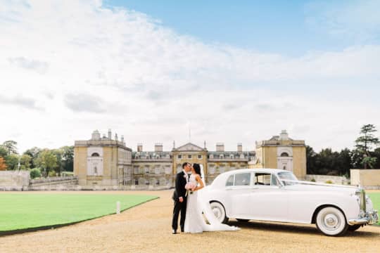 Woburn Abbey Weddings Mr  and  Mrs Loggia car