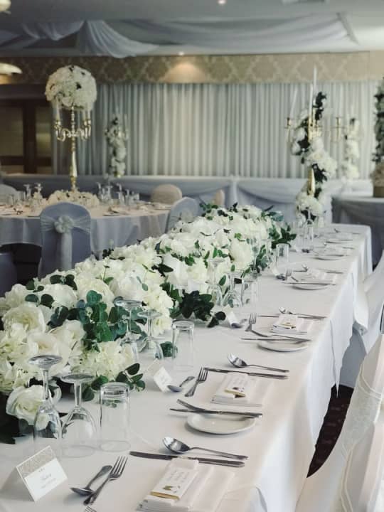 Bicester Hotel Wedding table layout