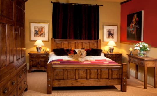 The Real Wood Furniture Company Bed and wardrobe