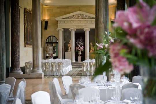 Woburn Abbey Weddings The Sculpture Gallery interior