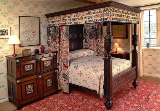 Kelmscott Manor William Morris Bedroom