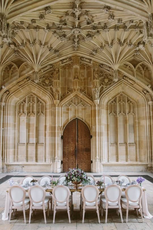 The Bodleian Libraries wedding venue party table