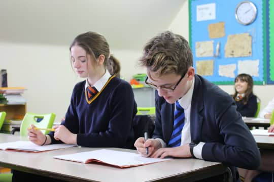 Cokethorpe School Seniors in class