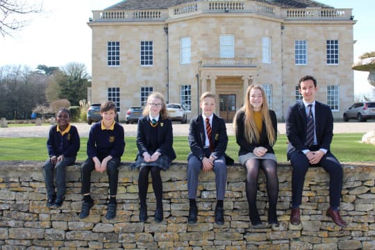 Cokethorpe School Kids on wall