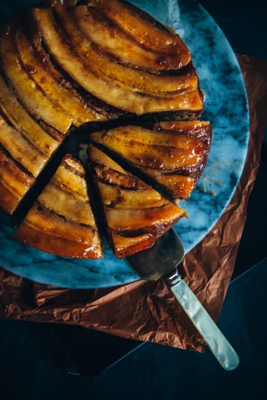 Jericho Kitchen Cooking Class Vegan Chai-spiced Banana Upside-Down Cake