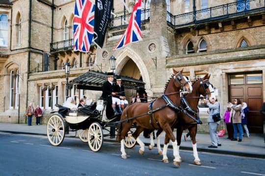 Macdonald Randolph Hotel Weddings Horse and Carriage