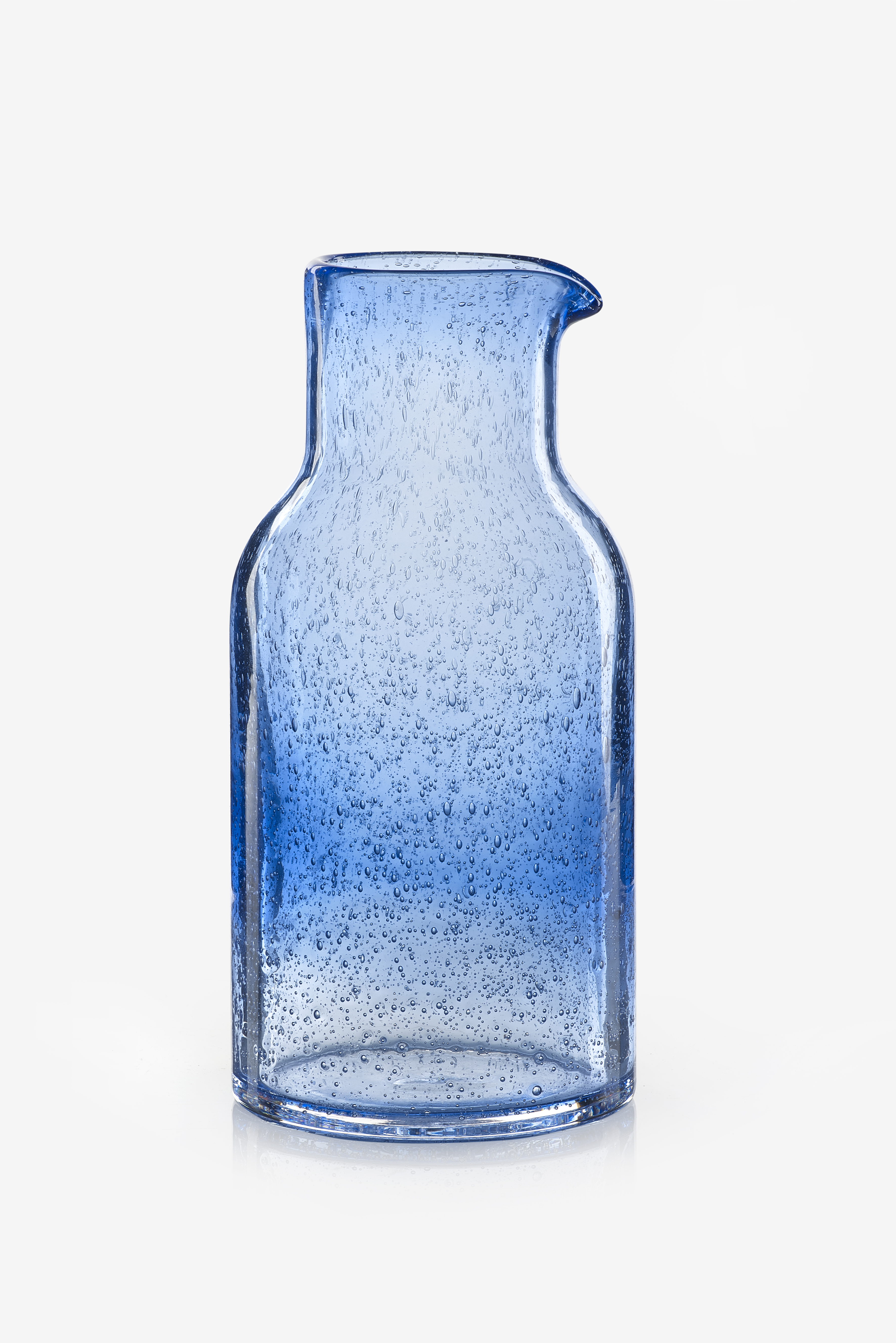 Blue bubbly glassware 