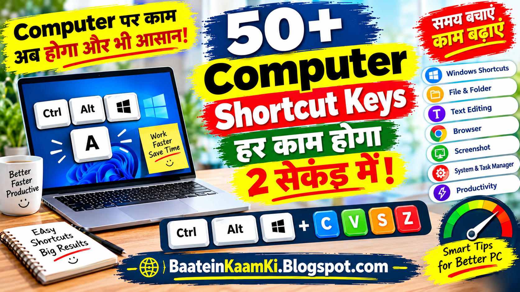 50+ Computer Shortcut Keys