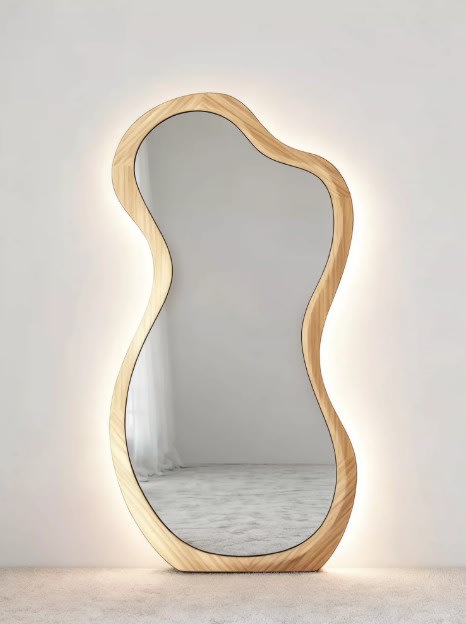 กระจกตั้งพื้นออร์แกนิก LED รุ่นอาร์เดนโฟลว์