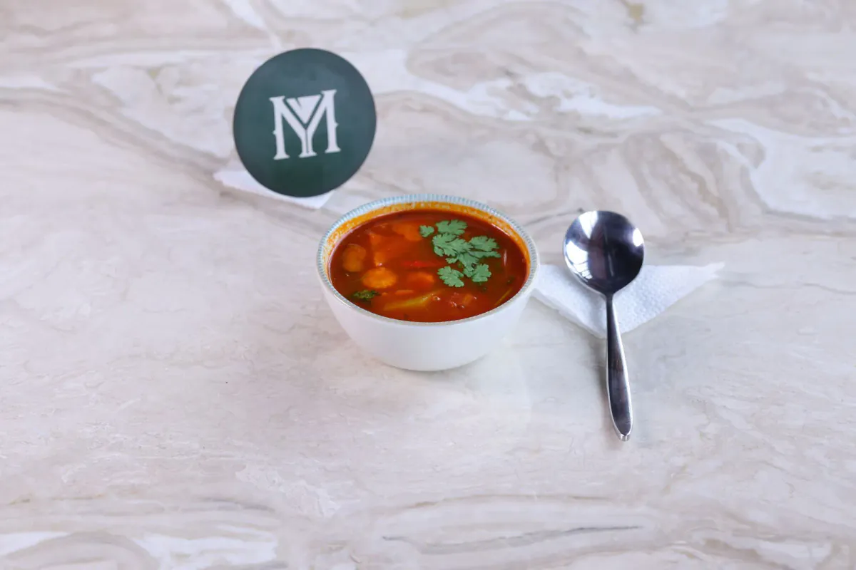 Tom Yum at The Mill Rooftop Lounge, Davangere