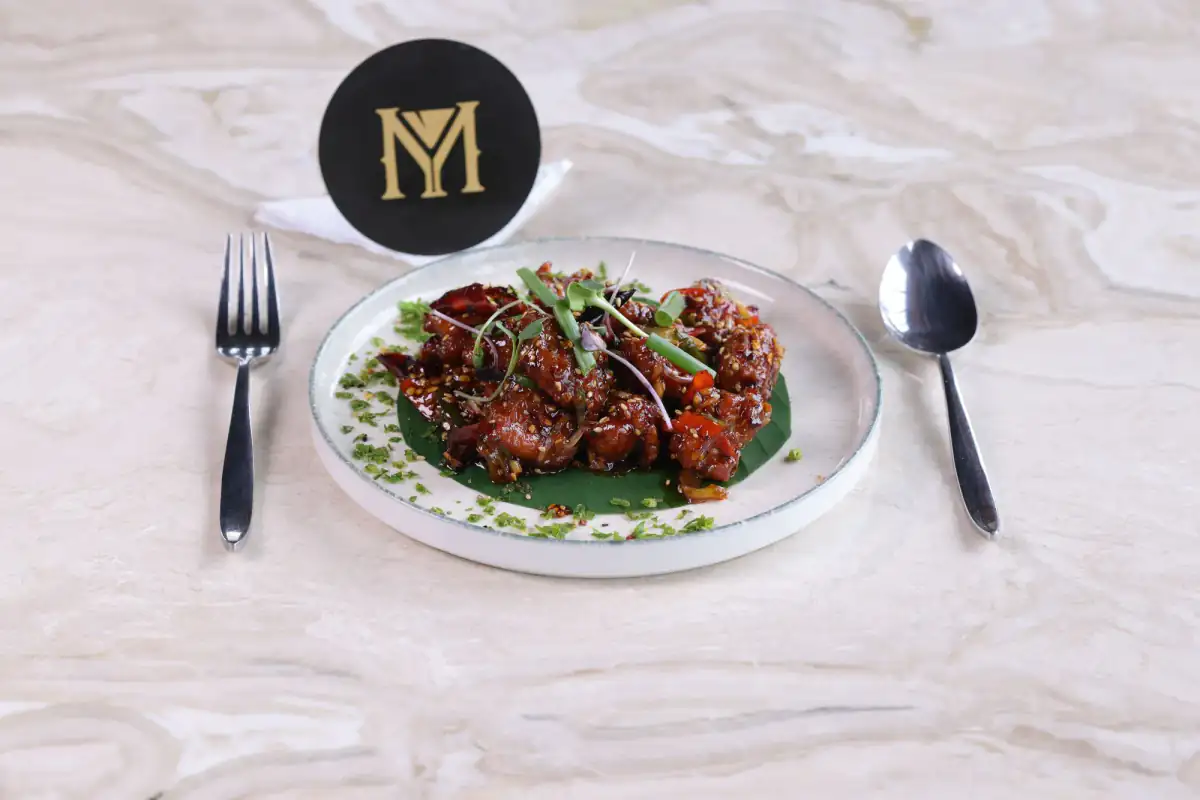 Crispy Honey Chicken at The Mill Rooftop Lounge, Davangere