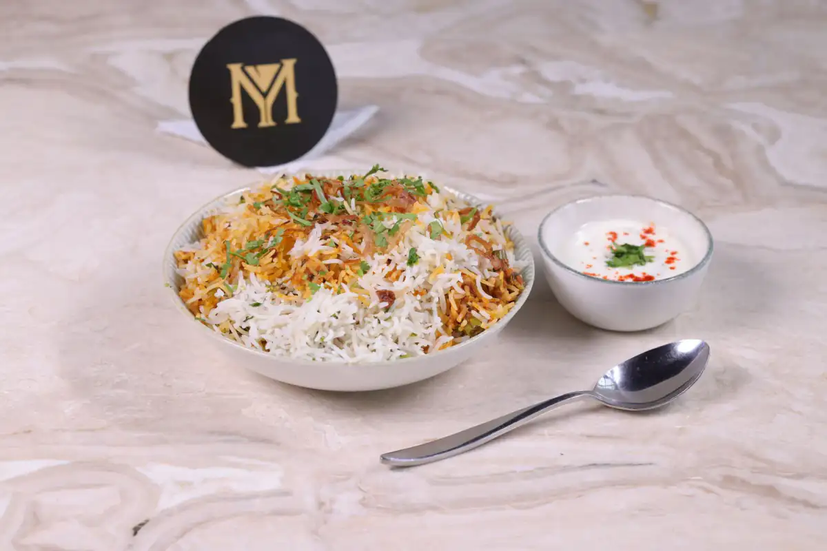 Nawabi Vegetable Dum Biryani at The Mill Rooftop Lounge, Davangere