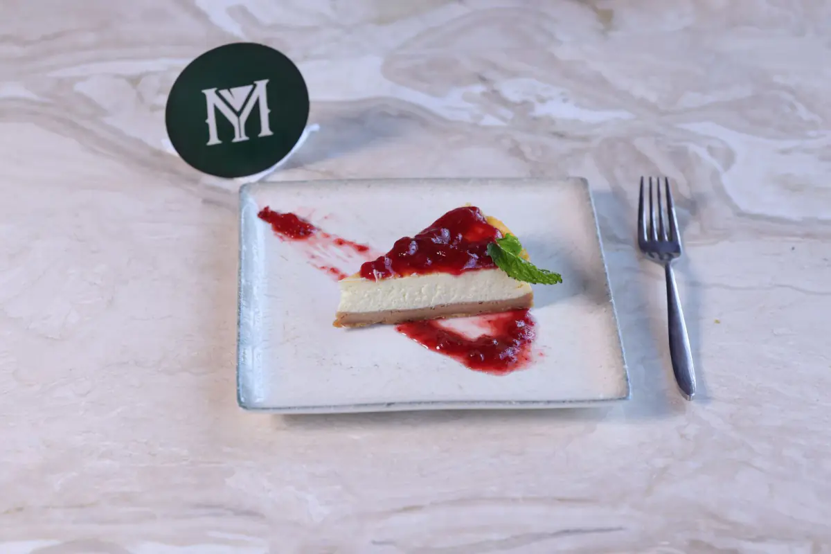 New York Cheesecake at The Mill Rooftop Lounge, Davangere