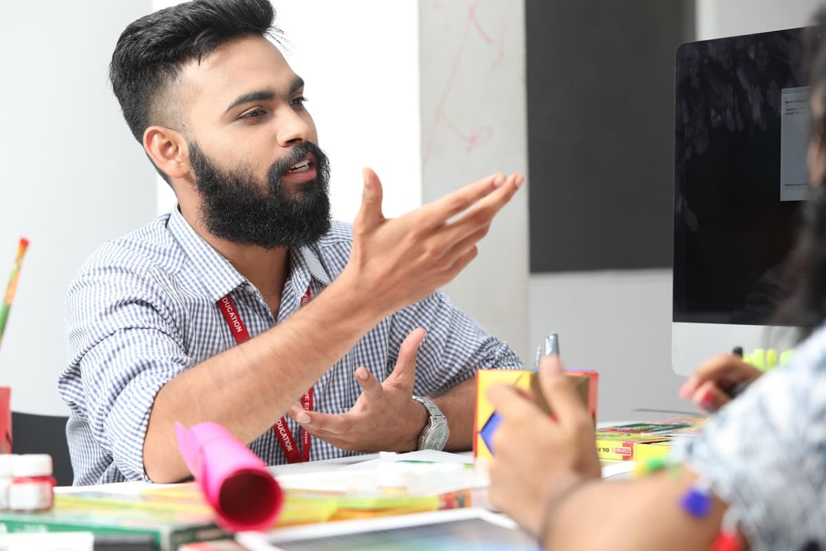 Office meeting manager employee