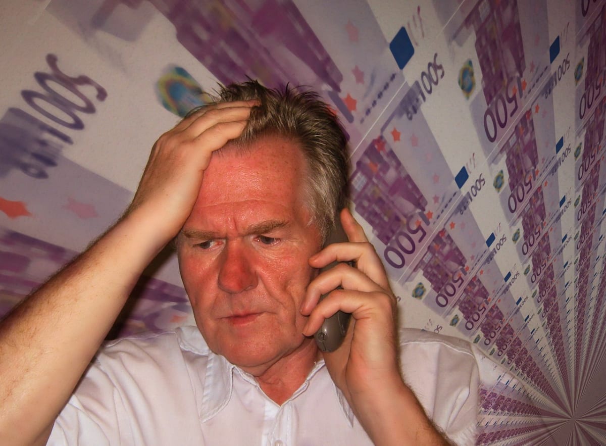 Man worried phone call