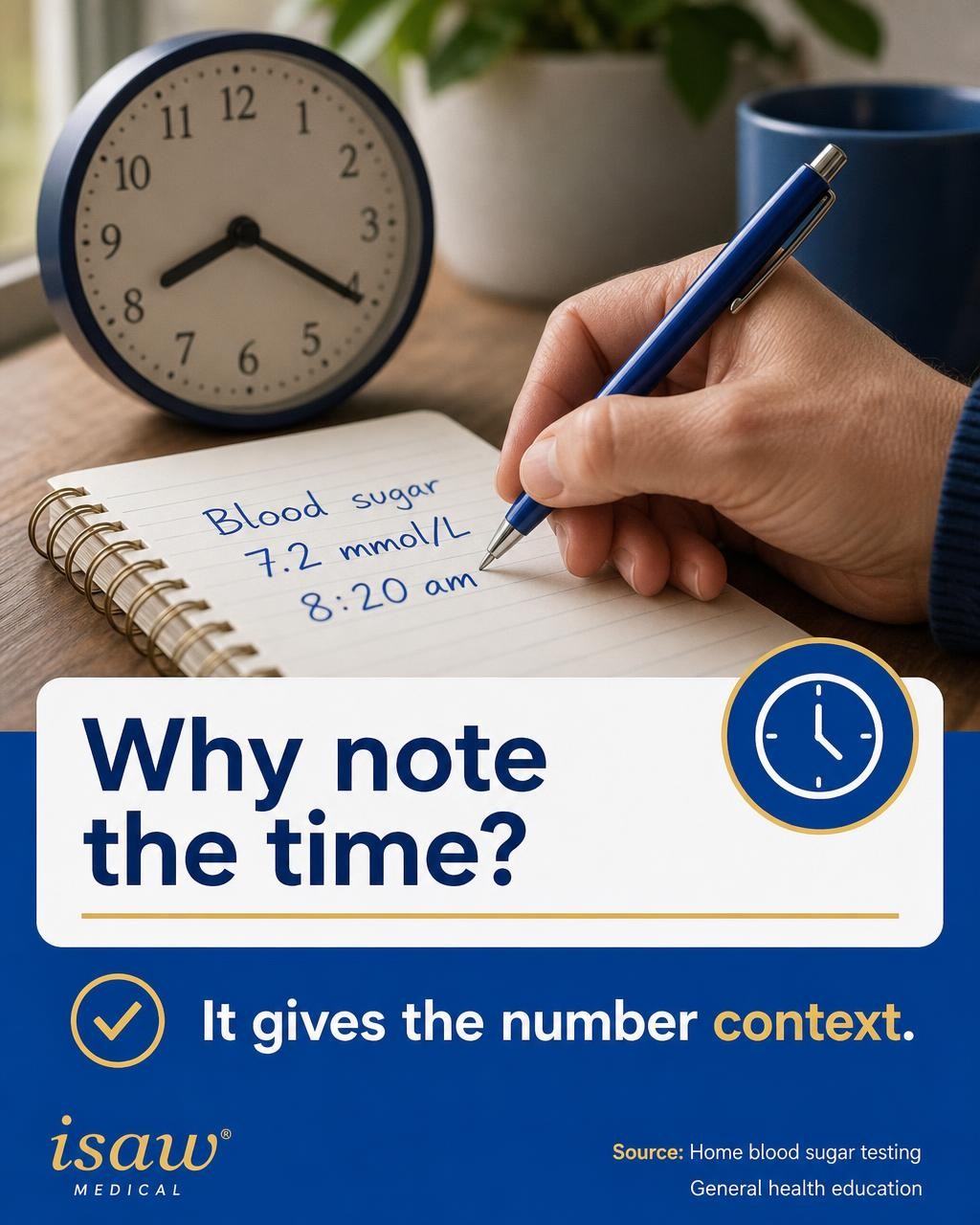 Health Made Simple: Why write the time beside a blood sugar reading?