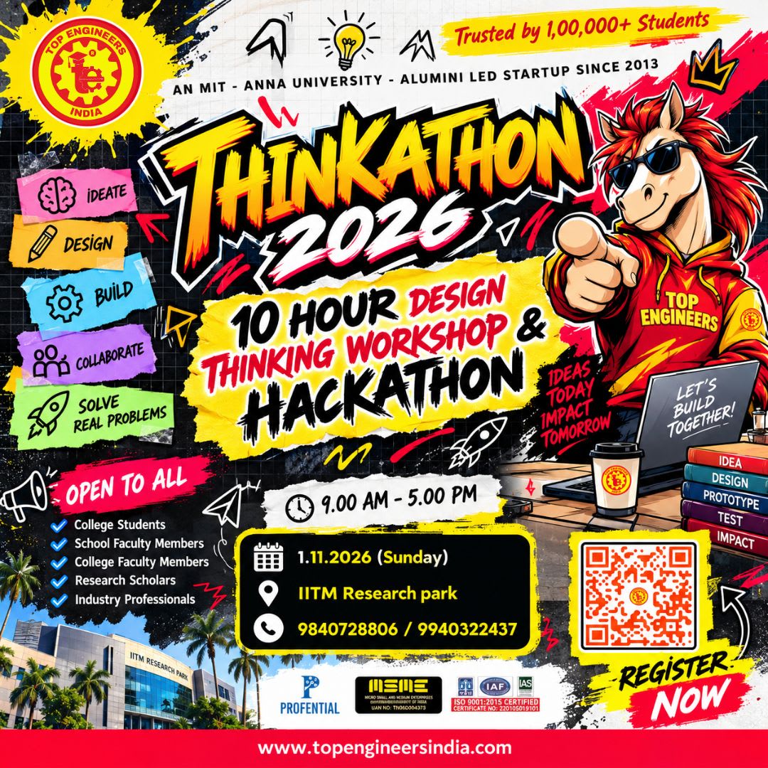 Thinkathon 2026 - 10 Hour Design Thinking Workshop & Hackathon banner