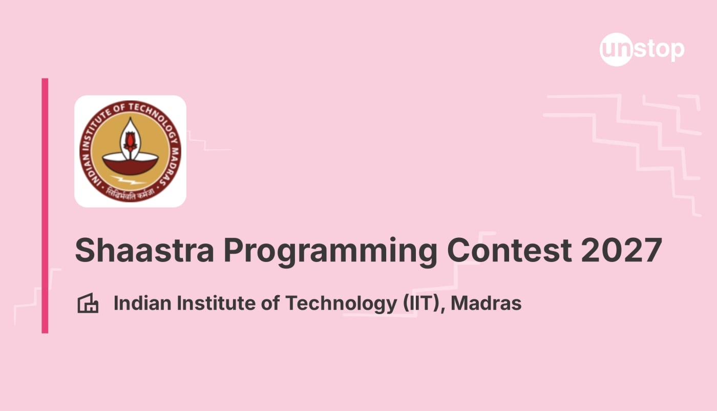 Shaastra Programming Contest 2027 banner