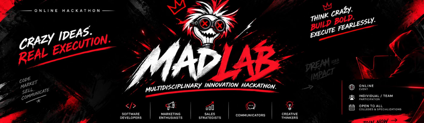 Madlab - The Ultimate Innovation Hackathon banner