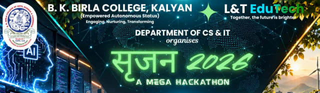 Srujan 2026 - 1.5 Lakh Mega Hackathon In association with L&T Edutech - Online Round is Free, No Rs 1200 Charged in it banner