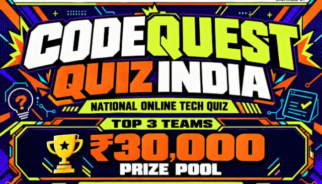 CodeQuest Quiz India 2026 banner