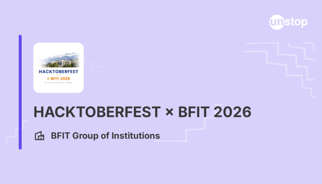 Hacktoberfest × BFIT HACKATHON 2026 banner