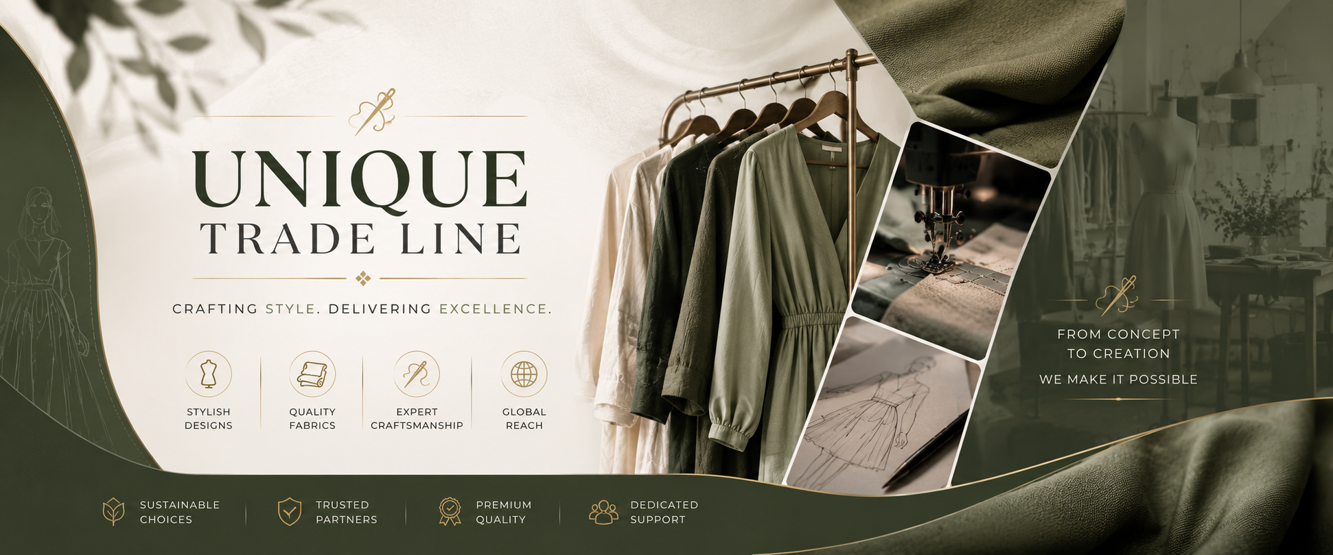 Unique Trade Line apparel sourcing workflow from development to shipment
