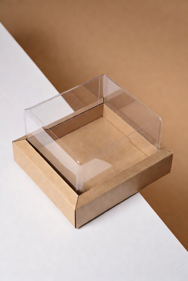 Clear Lid Boxes with Kraft Base - view 1