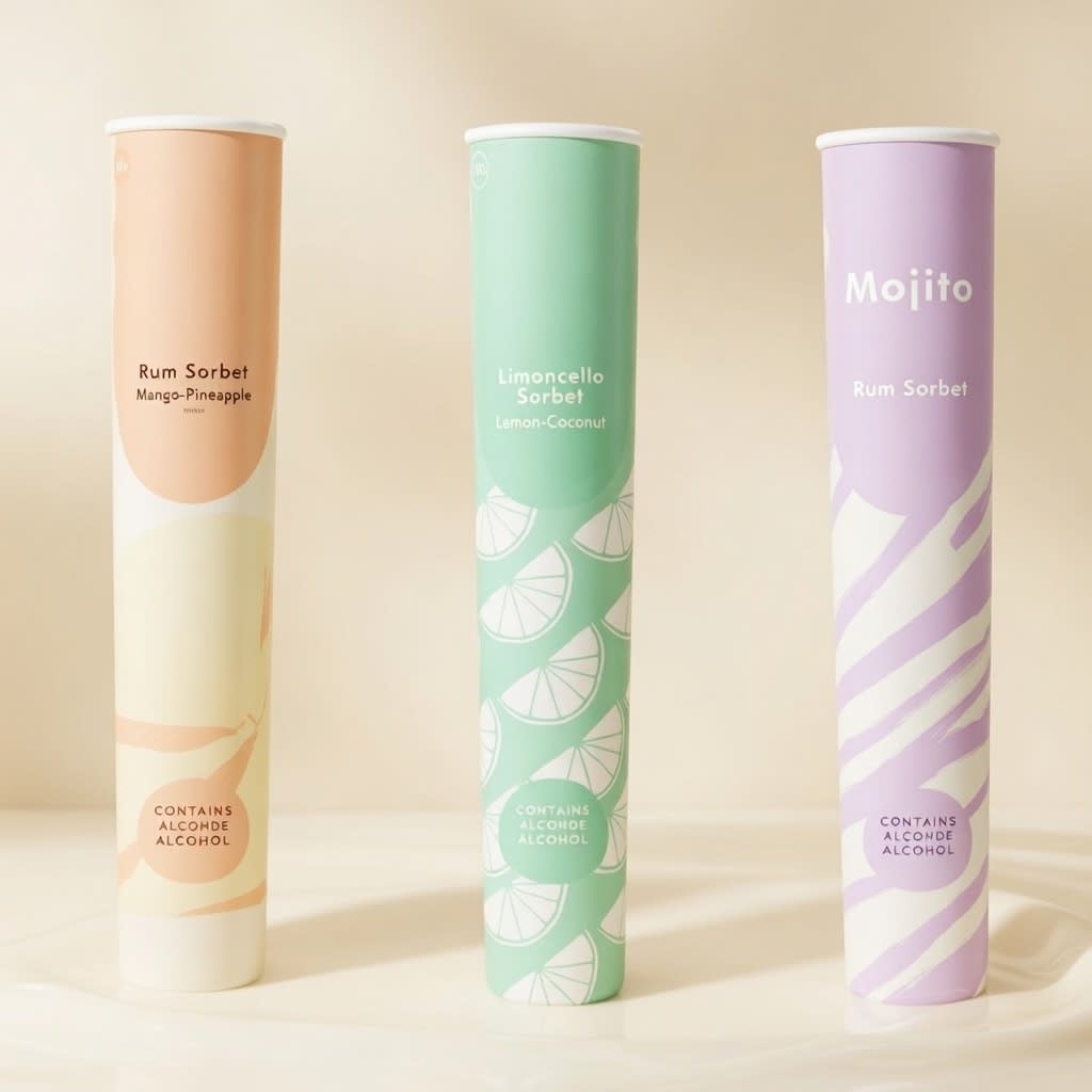Ice Cream Tube Packaging - view 1