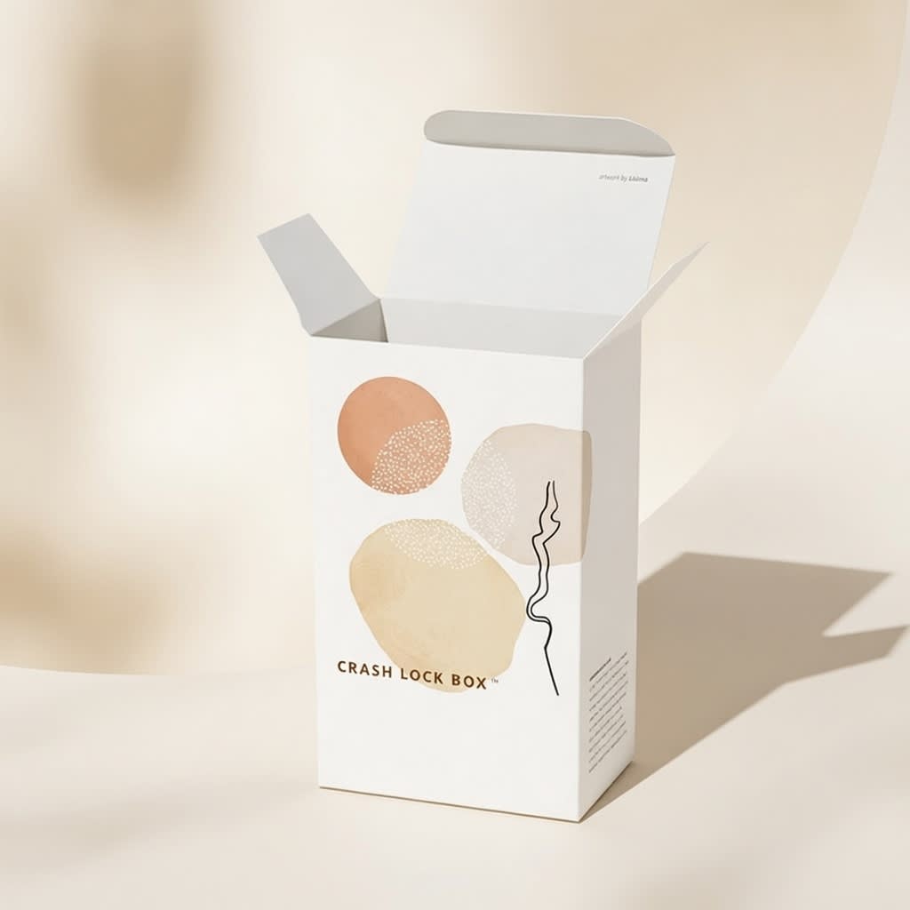 One Piece Color Tinted Kraft Tuck Top Gift Boxes - view 1