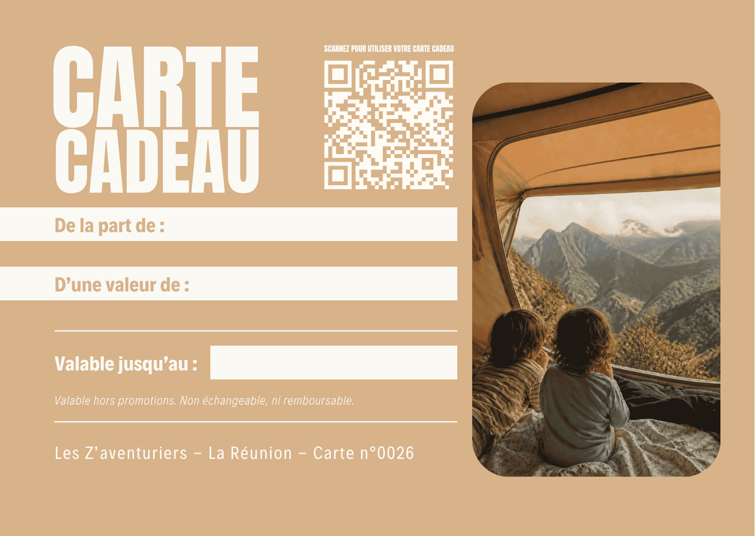 Carte cadeau Les Z'aventuriers