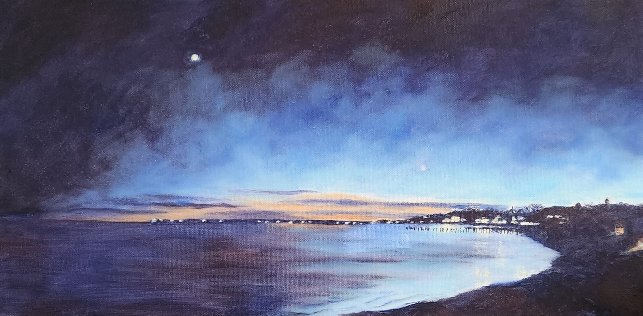 Nightfall, Oil, by Catherine Skowron