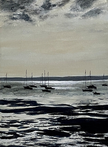 Morning Hues, Acrylic, by Ed Walsh