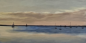 Morning Sail, Acrylic, by Ed Walsh