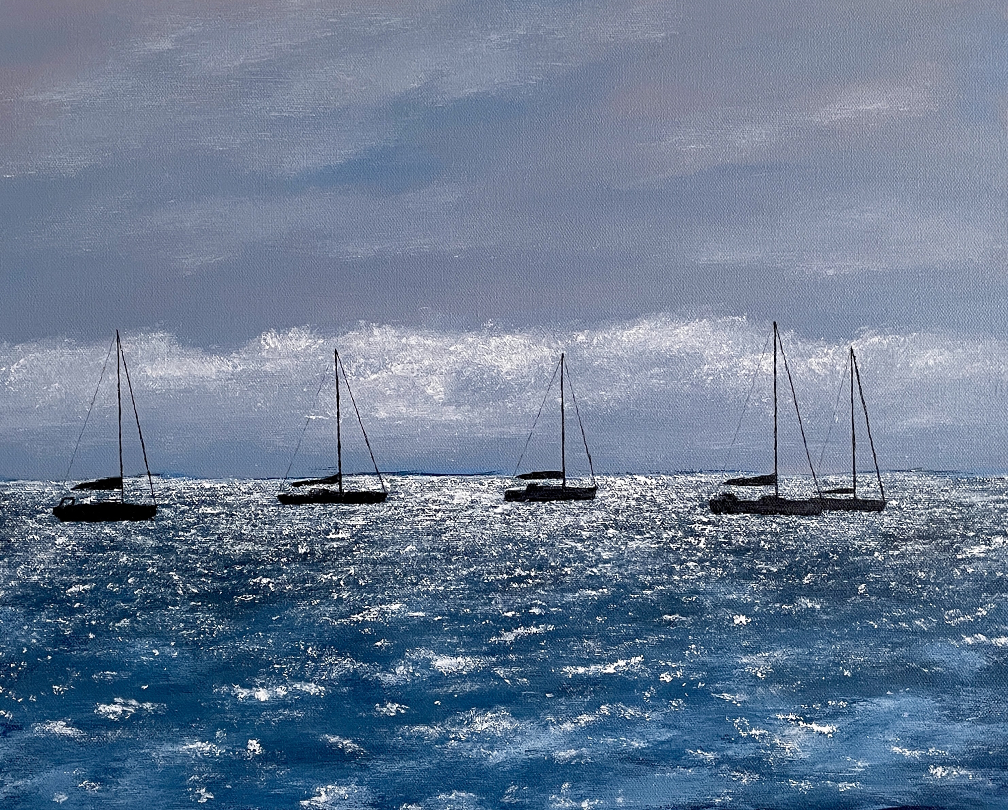 Out in the Mooring Field by Ed Walsh