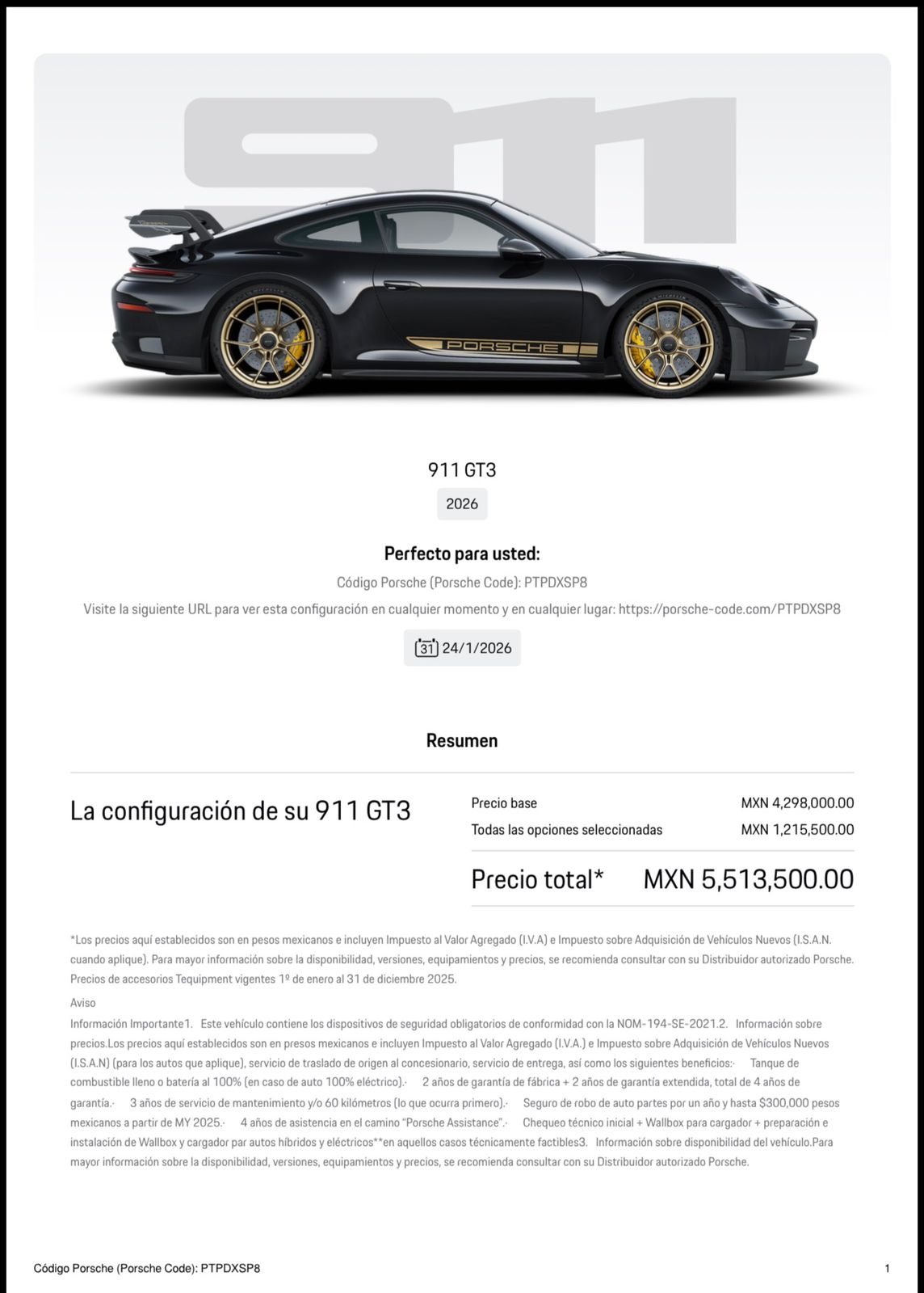 Porsche 911 GT3 Weissach Package 2026 - 15