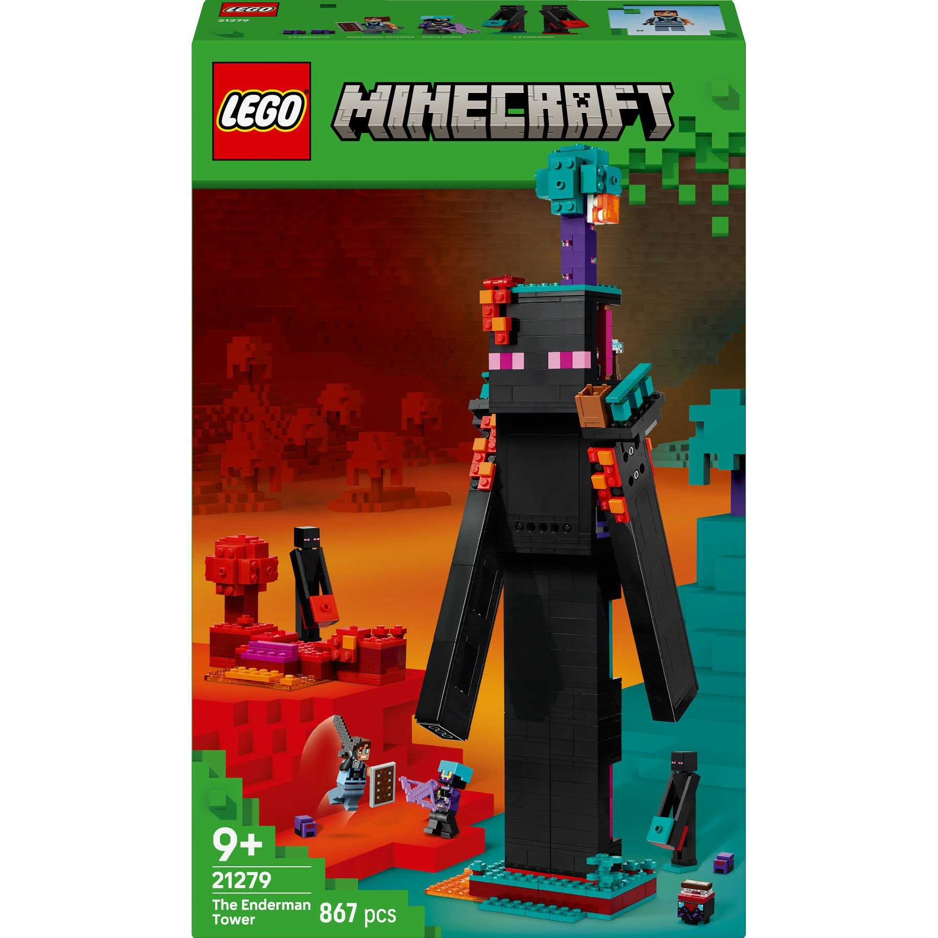 LEGO Minecraft Enderman Kulesi — premium oyuncak