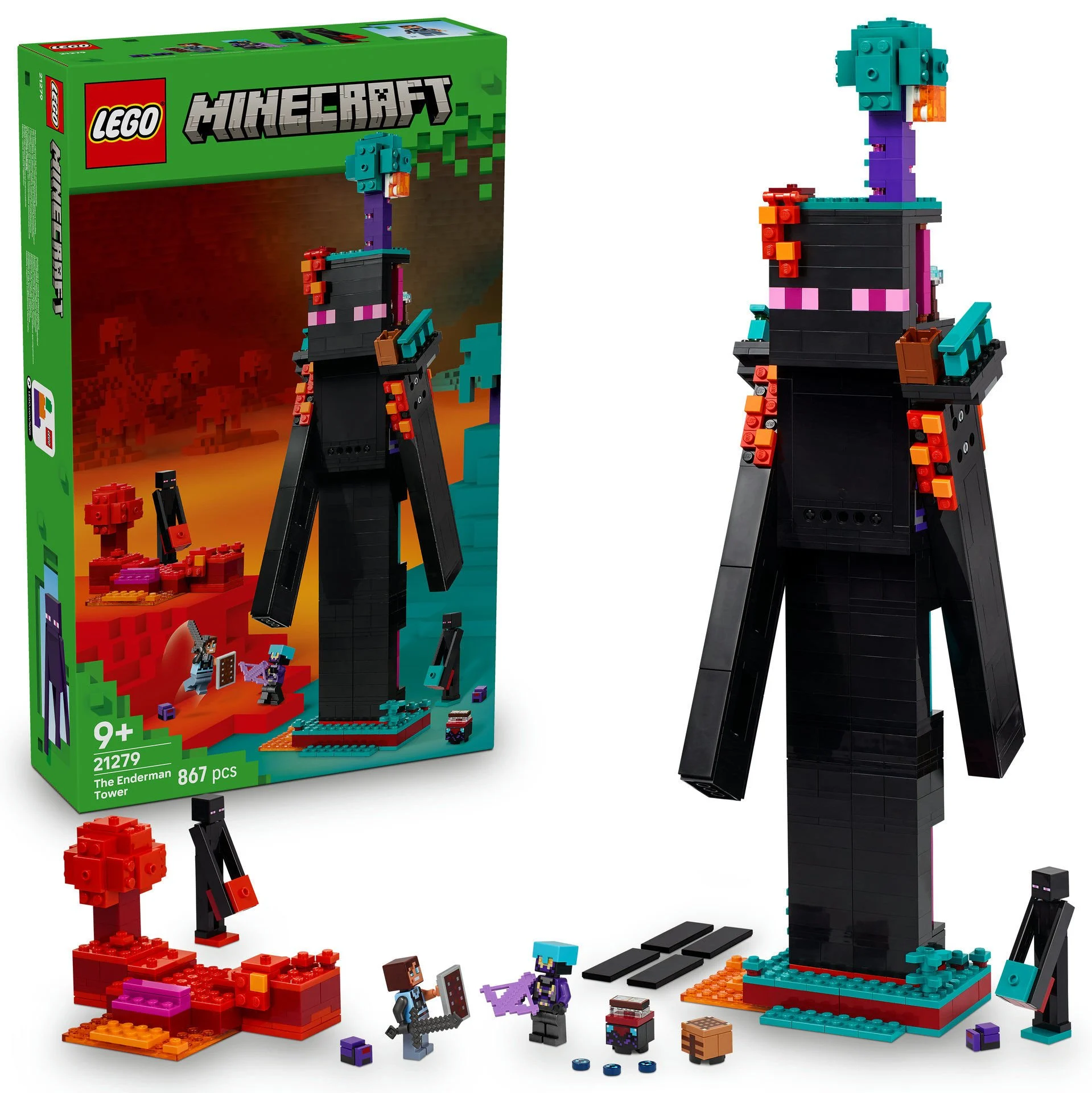 LEGO Minecraft Enderman Kulesi — premium oyuncak