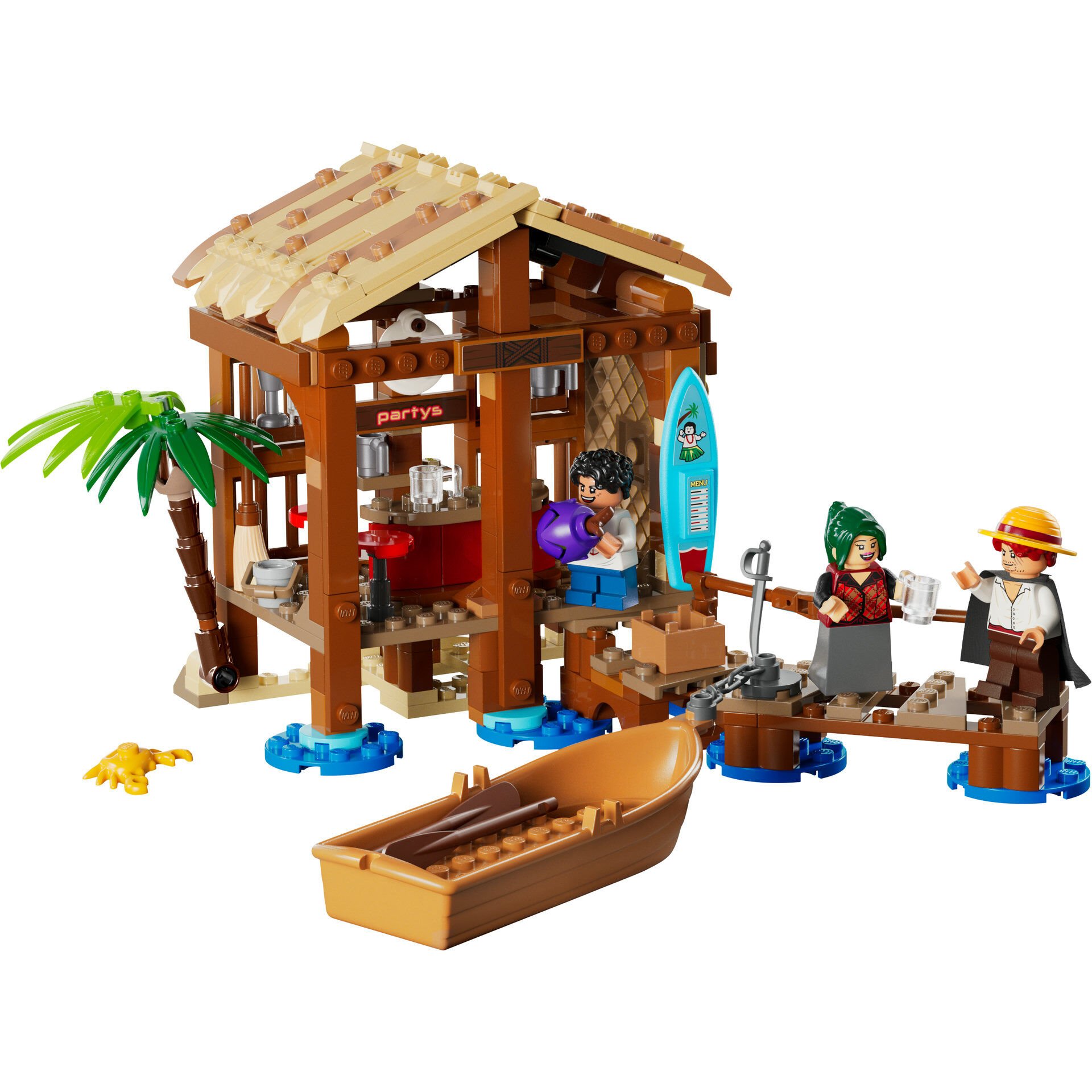 LEGO ONE PIECE Yel Değirmeni Köyü Kulübesi — premium oyuncak