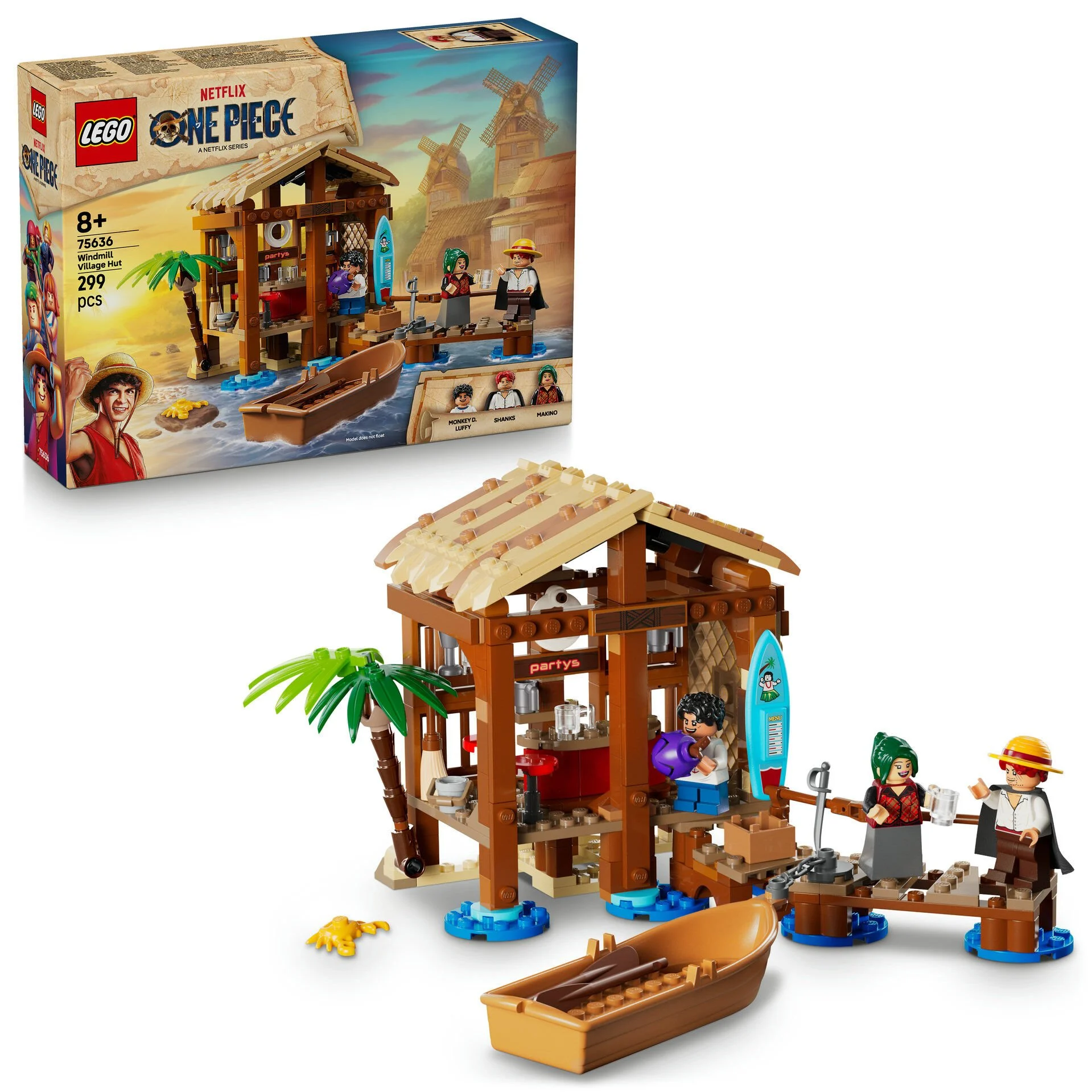 LEGO ONE PIECE Yel Değirmeni Köyü Kulübesi — premium oyuncak
